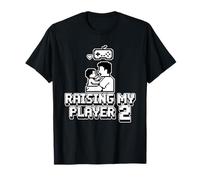 Élever Mon Joueur 2 Drôle Papa Gamer Père Jeux Vidéo T-Shirt