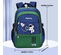 Élèves Du Primaire Cartable Garçons 1,2,3,4,5,6 Années 6-12 Ans Astronaute Épaule Sac À Dos Pour Ordinateur Portable Étanche Wea
