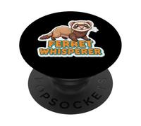 Éleveur de Furet Amusant pour Amoureux des Animaux de Compagnie PopSockets PopGrip Adhésif