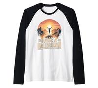 Élevez Un Design chrétien d'Hallelujah Mountain Worship Manche Raglan