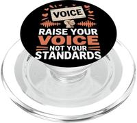 Élevez Votre Voix et Non Vos Normes pour l'égalité des Femmes PopSockets PopGrip pour MagSafe