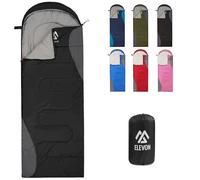 Elevon Sac de couchage pour adultes et enfants - temps froid ou chaud, portable, imperméable et léger, compact avec sac de compression, pour camping 3-4 saisons, randonnée, voyage, intérieur/extérieur