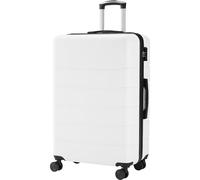 Elevon Valise à Carreaux Extensible de 71,1 cm en ABS léger avec Roues pivotantes à 360° et Serrure approuvée TSA, Blanc, 28 in, Bagage Extensible Hardside Central avec Roues Spinner