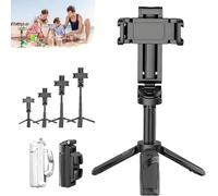 Elevopro Pocket Tripod 360, Elevopro Vlogger Pro, Elevo Pro Pocket Tripod, Adjustable Selfie Stick Tripod with Detachable Remote, Extendable Grip Phone Tripod, 3-in-1 Mini Phone Holder (Black)