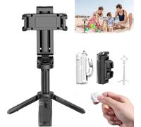 Elevopro Pocket Tripod 360, Elevopro Vlogger Pro, Elevo Pro Pocket Tripod, Elevopro Grip Pocket Tripod 360, Adjustable Selfie Stick Tripod with Detachable Remote, 3-in-1 Mini Phone Grip (Black)