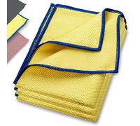 ELEXACLEAN Chiffon en Microfibre (60x40cm, Set de 3, Jaune) sans Laisser de Traces pour la fenêtre