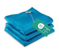 ELEXACLEAN Torchons Microfibre 68x42 cm, 3 pièces, Bleu | Essuie-vaisselle sans peluches, verres et couverts, 80 % polyester, 20 % polyamide, OEKO-TEX STANDARD 100 FL024 240473
