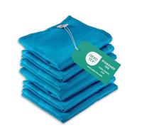 ELEXACLEAN Torchons Microfibre 68x42 cm, 6 pièces, Bleu | Essuie-vaisselle sans peluches, verres et couverts, 80 % polyester, 20 % polyamide, OEKO-TEX STANDARD 100 FL024 240473