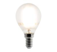 Elexity - Ampoule Déco filament LED dépoli Sphérique 4W E14 400lm 2700K (blanc chaud)