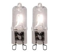Elexity - Lot de 2 ampoules halogènes G9 28W 370 Lm 40x15mm