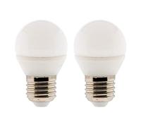 Elexity - Lot de 2 ampoules LED sphérique 5,2W E27 470lm 2700K (Blanc chaud)