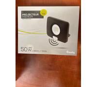Elexity Projecteur Premium LED 50W avec détecteur IP65 (3800 lm, 6500K)