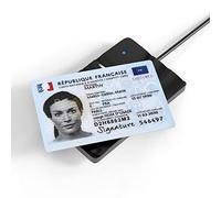 Elexlinco NFC Contactless Smart & Eid Card Readers, lit Efficacement Les Données Contenues dans la Carte de Santé D'identification, CNS-CR, 13,56 MHz, Fonctionne avec ISO14443A/B