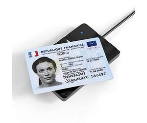Elexlinco NFC Contactless Smart & Eid Card Readers, lit Efficacement Les Données Contenues dans la Carte de Santé D'identification, CNS-CR, 13,56 MHz, Fonctionne avec ISO14443A/B