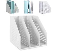 Elezeal Porte-revues pliable durable pour documents de bureau, étagères pour livres, CD, étagères, bureau, bibliothèque, maison et école