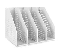 Elezeal Porte-revues pliable durable pour documents de bureau, étagères pour livres, CD, étagères, bureau, bibliothèque, maison et école