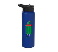 Elf Block Building Christmas Builder Brick Master Builder Stainless Steel Insulated Water Bottle
