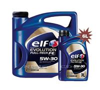 ELF Evolution Full-Tech FE Huile moteur synthétique 5W-30, 1x5L+1x1L = 6 Litres