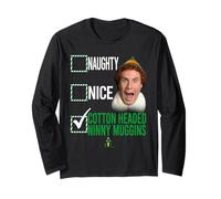 Elf Not Naughty Not Nice Manche Longue