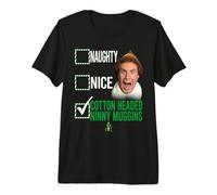 Elf Not Naughty Not Nice T-Shirt Haut de Gamme