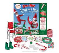 Elf on The Shelf Scout Elfes at Play Kit avec livre d'idées - Elf de Noël sur l'étagère - Lot d'accessoires - Kit d'arrivée d'elfe pour fille et garçon