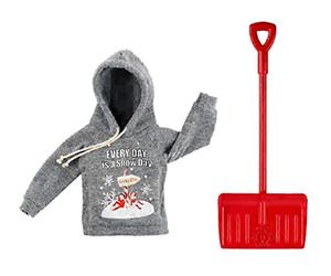 Elf on the Shelf Tenues d'elfe pour garçon et fille - Accessoires (Claus Couture - set de jeu Snow Day Shovel ’n’ Play - elfe non inclus)