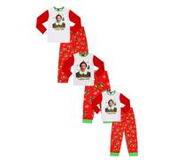 Elf Pyjama de Noël assorti « Buddy the Xmas » pour hommes, femmes, garçons et filles