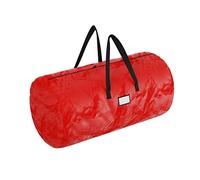 Elf Stor Sac de rangement de Noël - Convient aux arbres artificiels jusqu'à 3,7 m - Protège les décorations de vacances et les objets gonflables de l'humidité et des dommages (rouge), nylon polypropylène tissé, taille XL