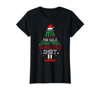 Elf This is My It's Too Hot for Ugly Christmas Pulls T-Shirt Graphique avec Valeur, Femme, Noir, S