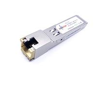 Elfcam® - 10/100/1000Base-T Multi-Rate 1,25Gb SFP RJ45 Copper Transceiver pour pour Cisco SFP-10G-T-S, Ubiquiti UF-RJ45-10G, Netgear, D-Link, Mikrotik, Supermicro, TP-Link, Linksys, Huawei (Lot de 2)