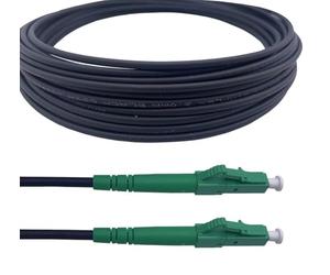 Elfcam® - 10m Câble à Fibre Optique en Acier Blinde LC/APC à LC/APC Simplex Monomode LSZH (10M)