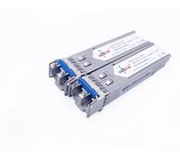 Elfcam® - 2 Pack 1,25 Gb SFP Module de Transceiver à Fibre Optique 1310nm 10km, Connecteur de Fibre Optique LC/UPC Monomode Duplex OS2, Compatible avec Cisco, Ubiquiti Networks, Huawei, D-Link
