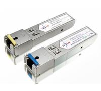 Elfcam® - 2 Pack 1,25 Gbps SFP 1000Base-BX WDM BIDI Connecteur de Fibre Optique SC Monomode 10KM DDM, Compatible avec Cisco, Ubiquiti Networks, Huawei, D-Link, Mikrotik