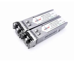 Elfcam® - 2 Pack Module émetteur-récepteur SFP 1,25 Gbps, Connecteur fibre optique LC/UPC duplex (850nm, 550M)