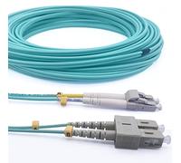 Elfcam® - 20m Câble à Fibre Optique OM3 SC/UPC à LC/UPC Multimode Duplex 50/125um LSZH (20M)