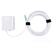 Elfcam® - 25 Mètres Cable Fibre Optique Renforcé SC/APC à SC/APC Simplex Monomode (Diamètre: 3,0mm), Equipé d'une PTO, Rallonge Utilisée pour Déplacer le Boîtier Fibre, Sans la Moindre Perte de Débit