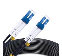 Elfcam® - 250m Câble à Fibre Optique LC/UPC vers LC/UPC OS2 Duplex Monomode 9/125μm G657A2 pour Extérieur et Intérieur, 250 Mètres