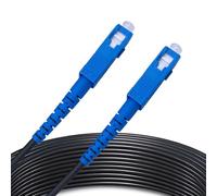 Elfcam® -250m Cordon Fibre Optique pour Extérieur SC/UPC vers SC/UPC OS2 Simplex Monomode Diamètre de câble 5,0mm, 250 Mètres