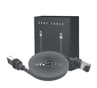 Elfcam - 25m Câble Ethernet Plat Cat 6A pour Starlink Gen 3 et Mini - 10Gbps, RJ45, IP68 Étanche, 9.2x3.2mm, Intérieur/Extérieur, Haute Vitesse et Flexible pour Installation Murale