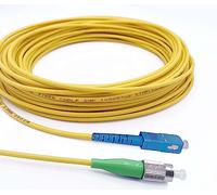 Elfcam® - 2m Câble à Fibre Optique SC/UPC à FC/APC Monomode Simplex, 9/125μm Jarretière Optique LSZH Jaune(2M)
