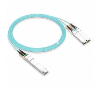 Elfcam - 3m 400G OSFP Finned Top vers 2 x 200G QSFP56 InfiniBand HDR Câble de Breakout Optique Actif pour Switchs Quantum-2 et ConnectX-6 HCA,Compatible avec NVIDIA/Mellanox MFA7U10-H003