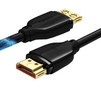 Elfcam® - 3m 8K Câble HDMI2.1 Haute Vitesse Ultra HD, Mâle à Mâle Supportant Les Formats 3D et avec prise en charge d'Ethernet et 4K/120FPS 8K/60FPS Noir 3m