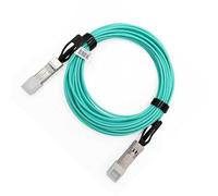 Elfcam® - 3m Câble Fibre Optique 100Gbit/s OM3 QSFP28 à QSFP28 AOC Câble,Compatible avec Intel Carte Réseau,3 Mètres