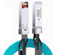 Elfcam® - 5 Mètres Câble Optique Actif AOC avec Transceivers 25Gb SFP28 ver SFP28, 25GbE Active Optical Cable Multimode OM3 pour NVIDIA Mellanox et Intel E810, 5m