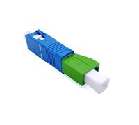 Elfcam® - Adaptateur à Fibre Optique Câble Monomode Simplex LC/APC Female à SC/UPC Male, Lot de 1