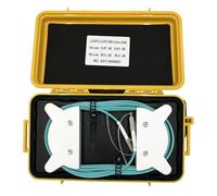 Elfcam® - Boîte de Câble de Lancement de Fibre Optique OTDR LC/UPC vers LC/UPC OM3 Multimode, OTDR Outil de Test de Fibre Optique Cable OM2/OM3/OM4/OM5, 300m