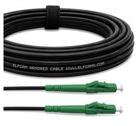 Elfcam® - Câble à Fibre Optique en Acier Blinde LC/APC à LC/APC Simplex Monomode LSZH (25M)
