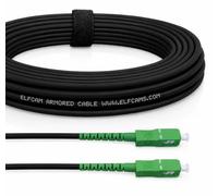 Elfcam® - Câble à Fibre Optique en Acier Blindé LSZH SC/APC à SC/APC Monomode Simplex, Compatible avec Orange Livebox SFR La Box Fibre Bouygues Telecom Bbox (200M)