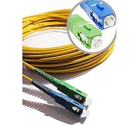 Elfcam® - Câble à Fibre Optique (jarretière Optique) Compatible SC/APC à SC/UPC compatible Free Box (10M)