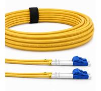 Elfcam®- Câble à Fibre Optique (Jarretière Optique) LC/UPC à LC/UPC, OS2 Monomode Duplex 9/125um (100M)